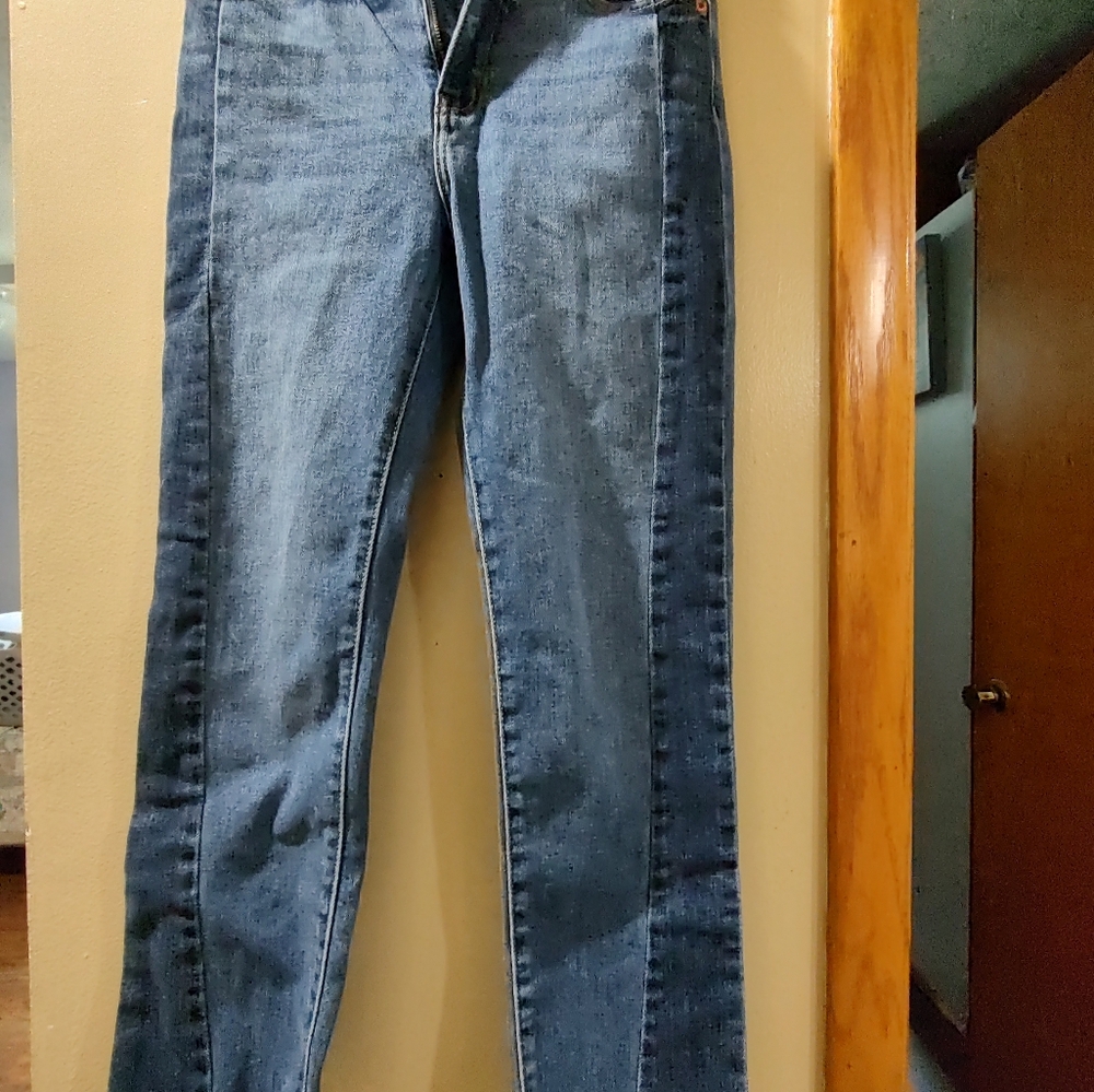 Artemis Design Co Blue Straight Leg Jeans - Picture 3 of 5